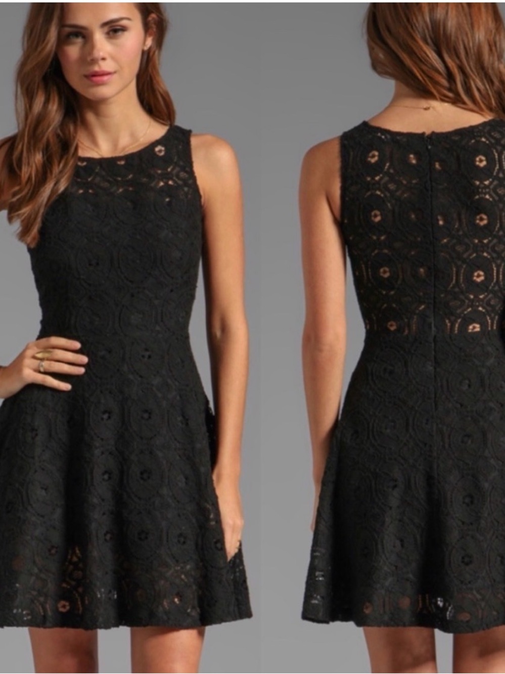 BB Dakota Black Lace Mini Dress
